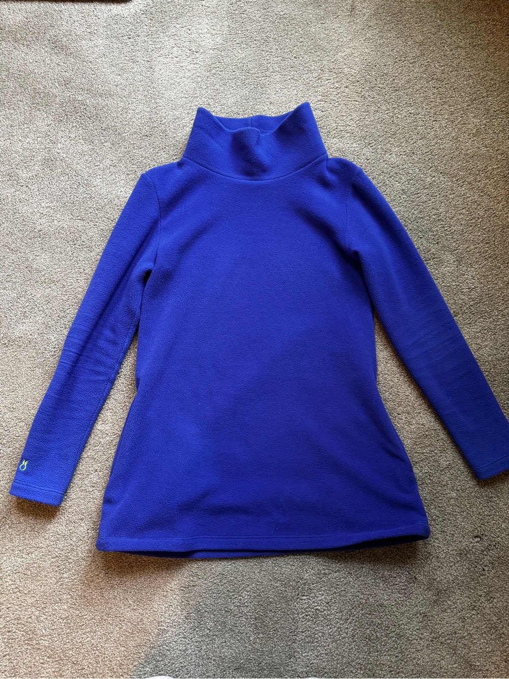 Dudley Stephens Cobalt Blue Cobble Hill Turtleneck Size S